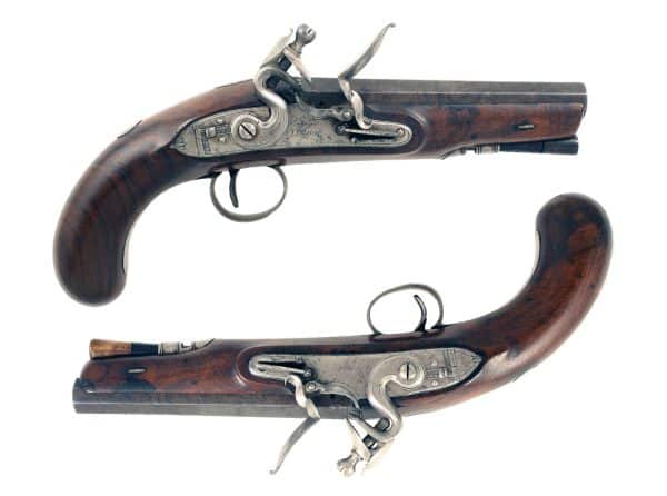 A Pair of Flintlock Overcoat Pistols