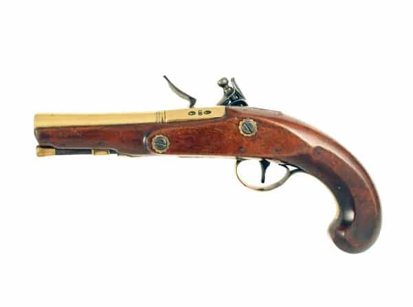A Flintlock Overcoat Pistol by Bennett, London - Image 3
