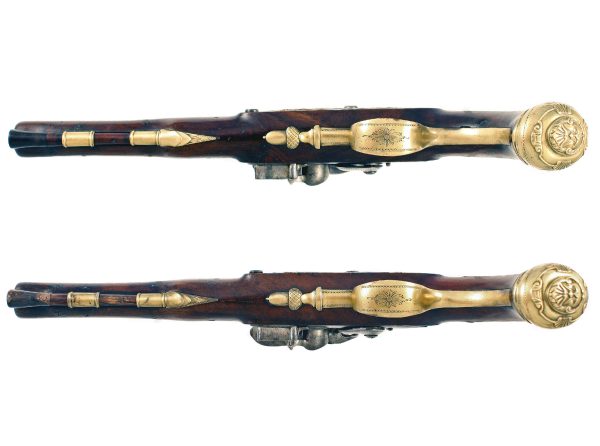 A Pair of Brass Barrelled Holster Pistols - Image 2