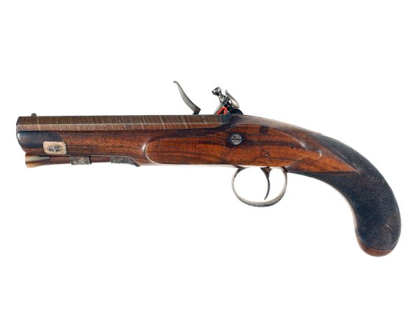 A Flintlock Overcoat Pistol by W. Parker - Image 2