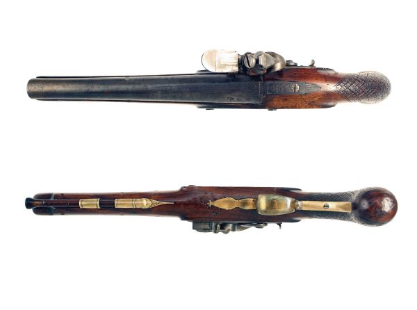 A Flintlock Officers Pistol by Bond of London - Image 2