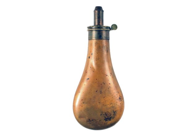 A Scarce Embossed Powder Flask - Image 3