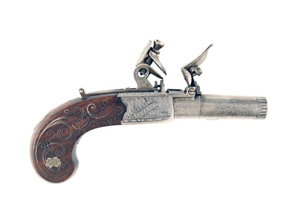 A Superb Pair of Small Flintlock Pocket Pistols - Image 4