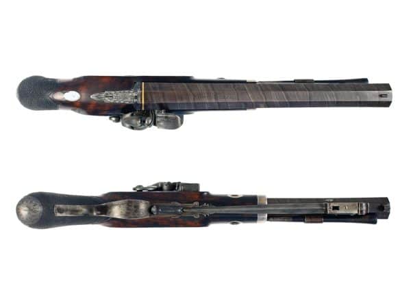 A Irish Flintlock Officers Pistol - Image 4
