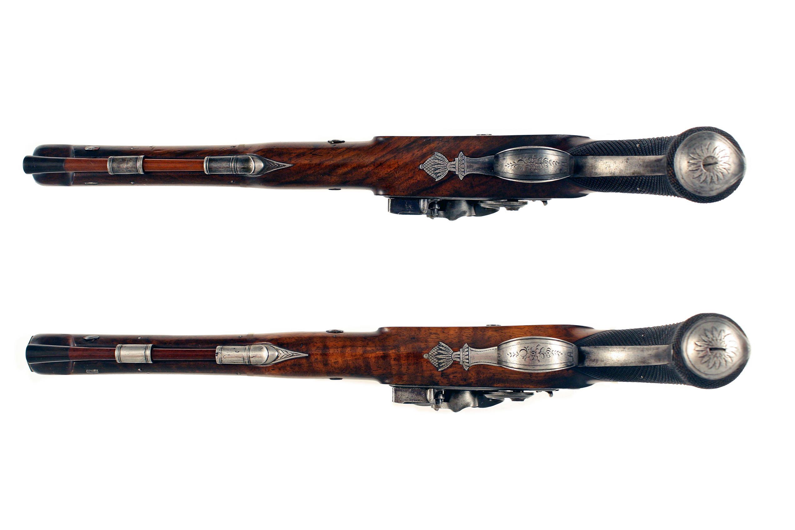 A Cased Pair of Flintlock Duelling Pistols by Wilson of London. - Image 3