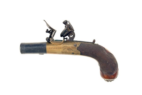 A Round Framed Pocket Pistol by Sykes of Oxford - Image 2