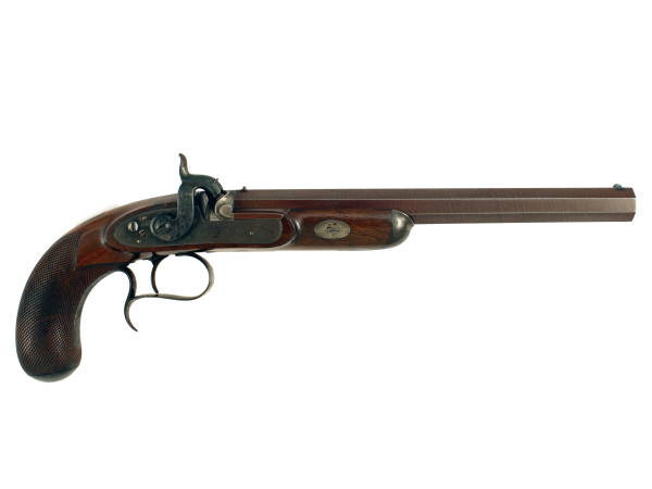 A Very Good Percussion Target Pistol by T. Horsley.