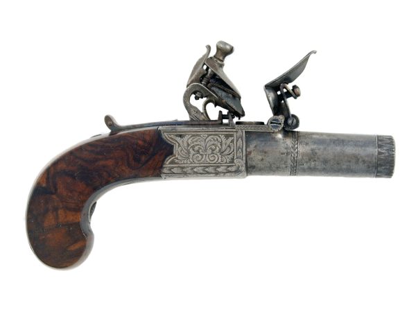 A Good Flintlock Pocket Pistol by Tatham, London.