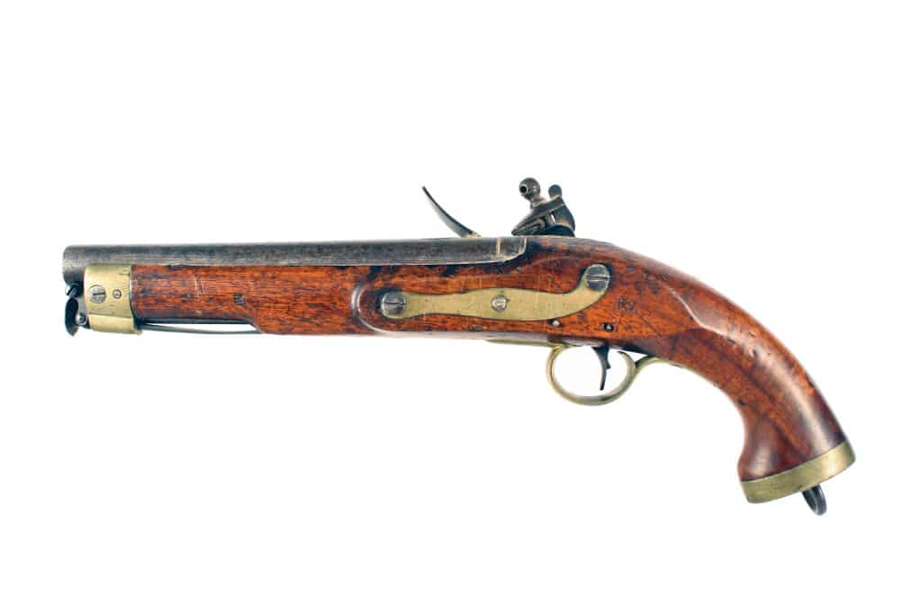 A Flintlock Service Pistol by T. Potts. - Image 2