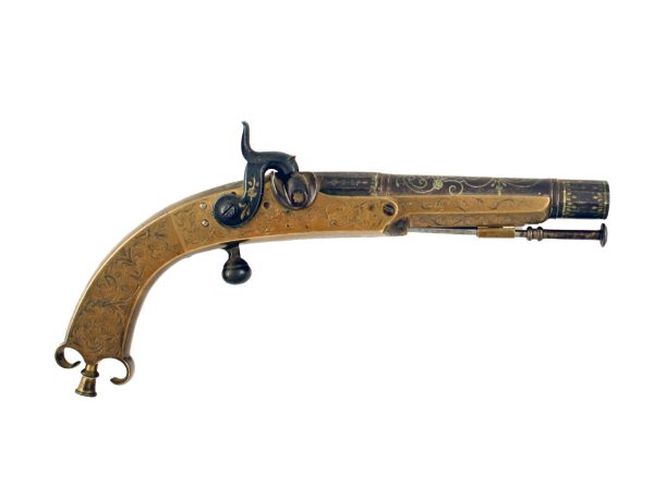 An Untouched Pair of All Brass Scottish Belt Pistols. - Image 5