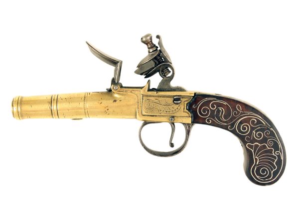 A Small Pair of Silver Mounted Pistols - Image 4