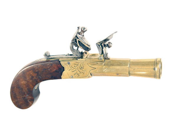 A Flintlock Blunderbuss Pocket Pistol.