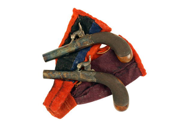 A Stunning Pair of Rifled Percussion Pocket Pistols.