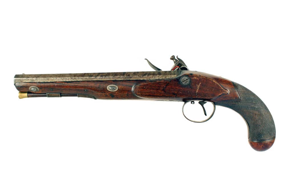 A Flintlock Duelling Pistol by Sharman. - Image 3