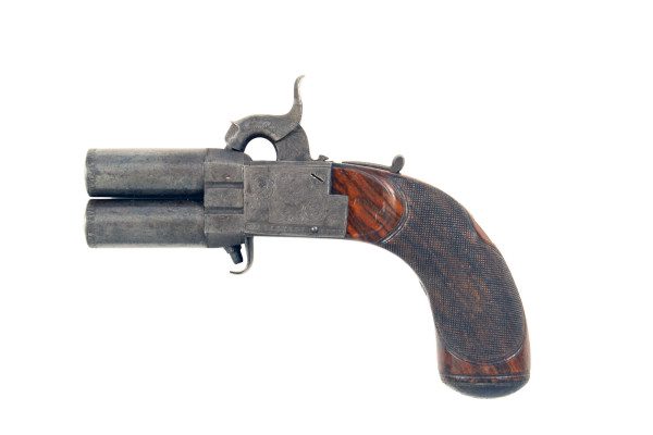 A Crisp Percussion Turn Over Pistol by Lang - Image 3