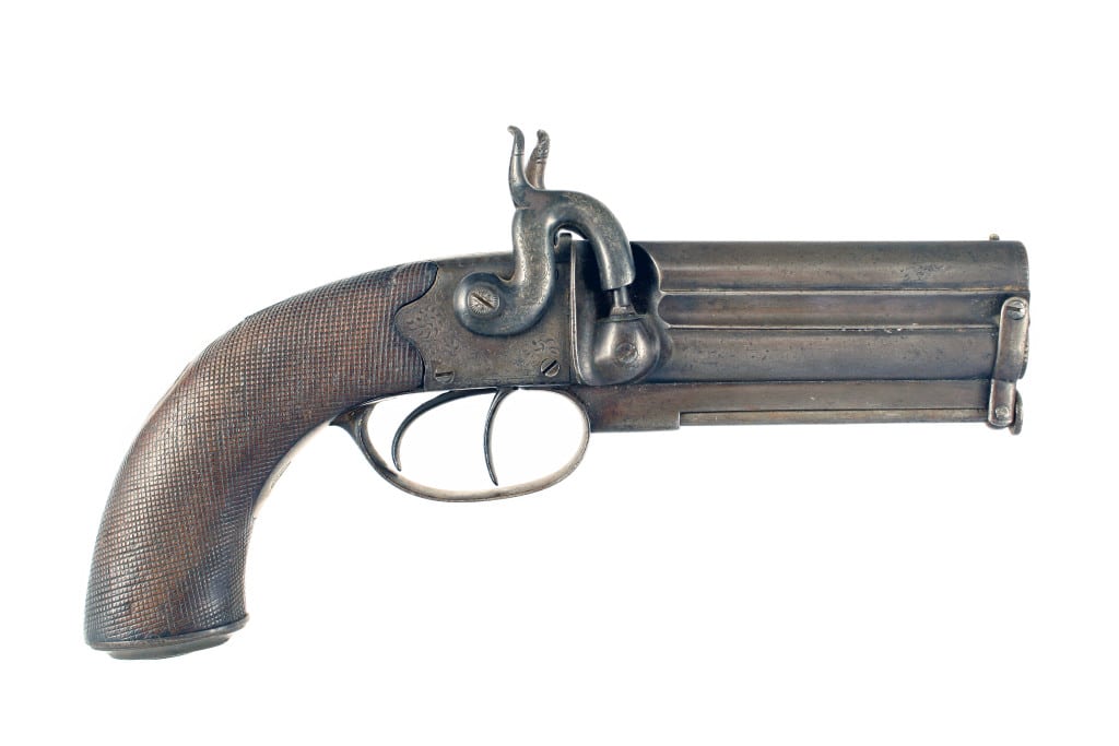 A Percussion Over & Under Pistol. - Image 3