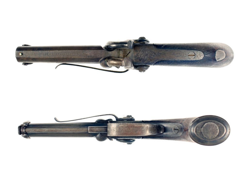 A Percussion Over & Under Pistol. - Image 2