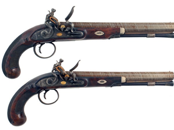 A Pair of Flintlock Duelling Pistols