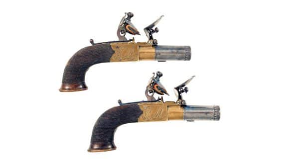 A Good Pair of Flintlock Pocket Pistols