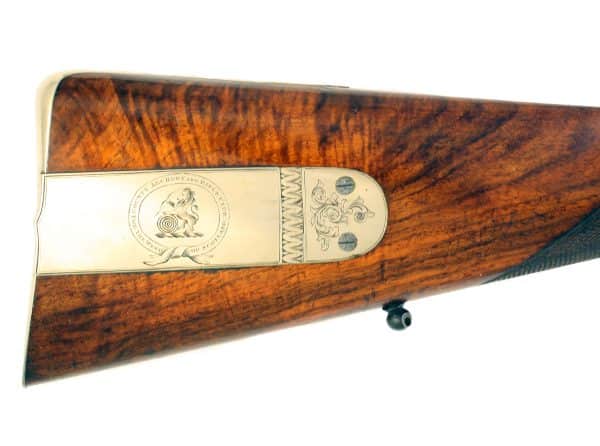 A Cased Presentation Rifle by Mortimer - Image 3