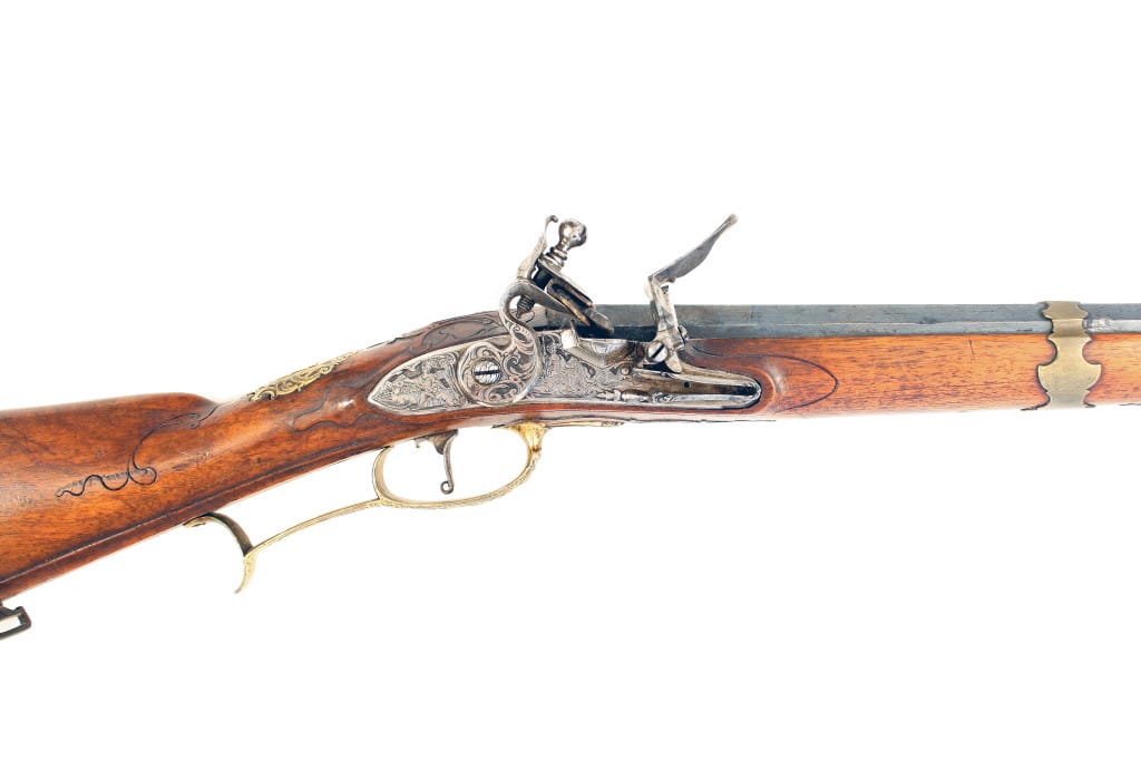 A Good Continental Flintlock Sporting Gun.