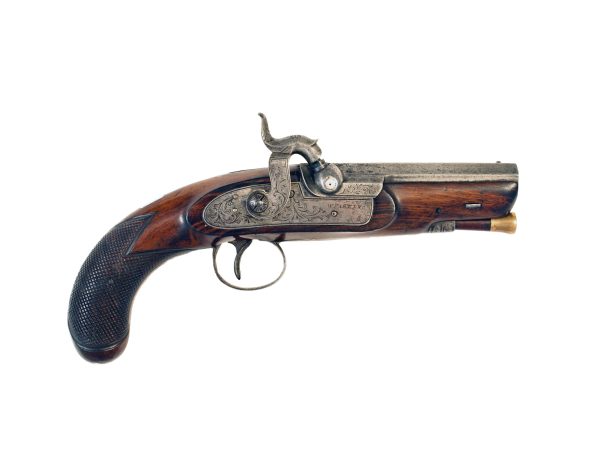 A Percussion Pocket Pistol by W. Parker