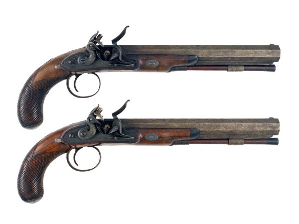 An Untouched Pair of Duelling Pistols by Manton