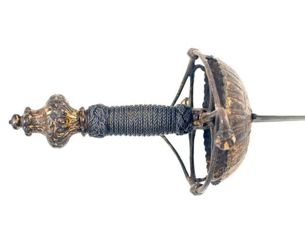 A Fine Gilt Hilted Broadsword, 17th Century. - Image 3