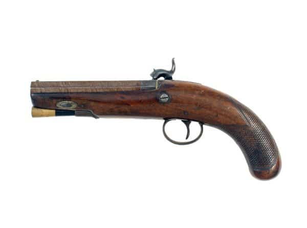 A Good Percussion Overcoat Pistol by Bridle. - Image 3