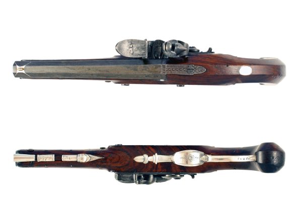 A Silver Mounted Flintlock Pistol by Green of London. - Image 4