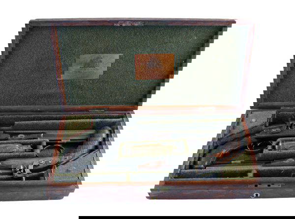 A Cased Pair of Percussion Pistols by D. Egg
