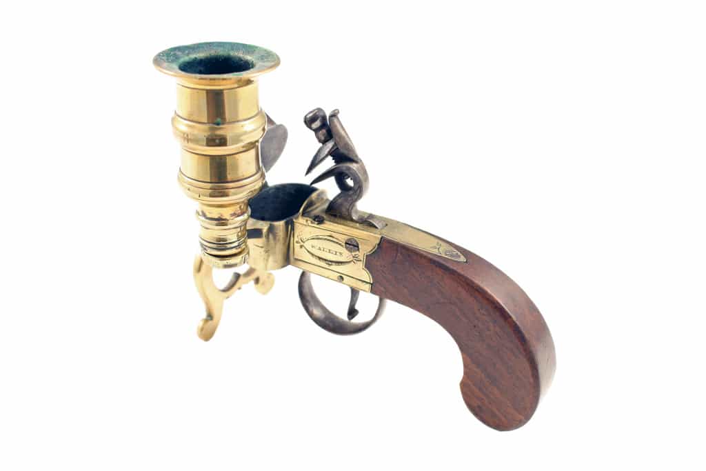 A Flintlock Tinder Lighter by Wallis of Hull, circa 1790.