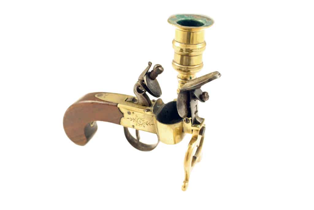 A Flintlock Tinder Lighter by Wallis of Hull, circa 1790. - Image 2
