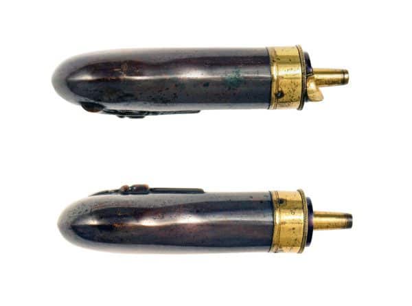 A Scarce Revolver Pistol Flask. - Image 3