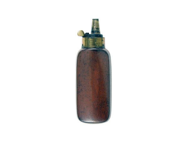 A Flat Sided Pistol Flask by Sykes.