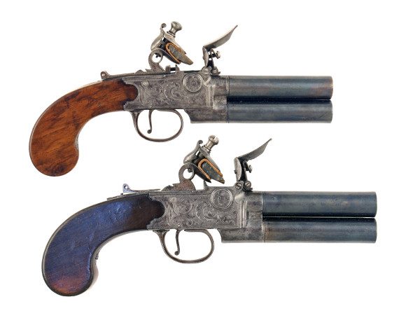 A Cased Pair of Tap Action Pistols - Image 5
