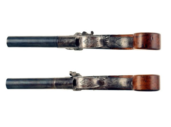 A Cased Pair of Tap Action Pistols - Image 7