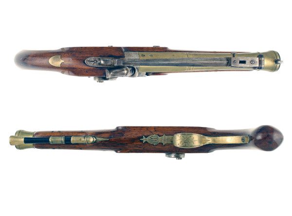 A Percussion Blunderbuss Pistol by J. R. Evans. - Image 3