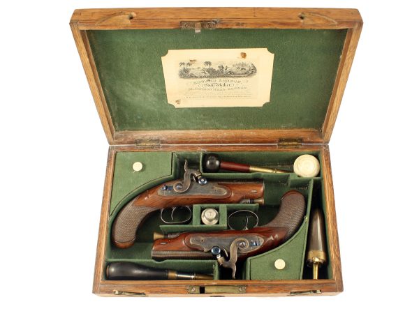 A Superb Pair of Percussion Pistols by Nock