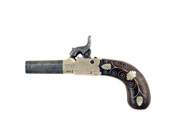 A Percussion Pocket Pistol by Green of London