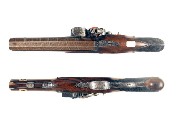 A Flintlock Overcoat Pistol by W. Parker - Image 4