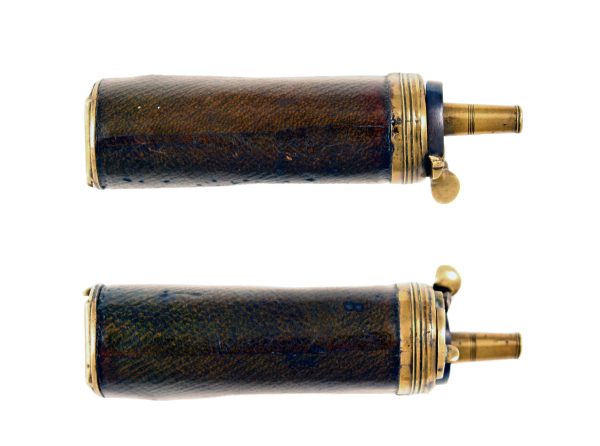 A Green Leather Pistol Flask - Image 2