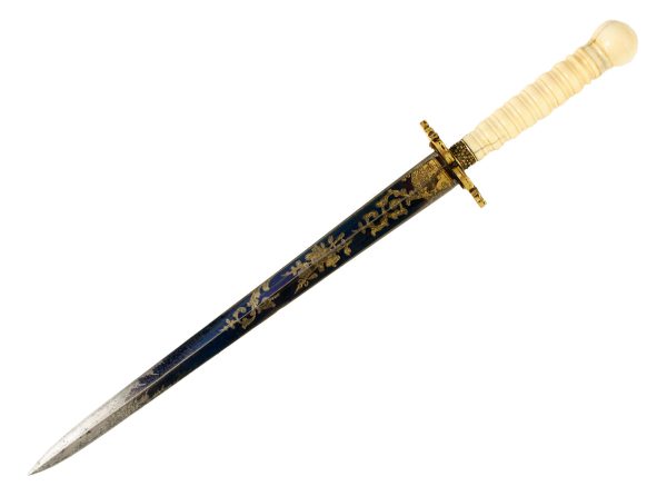 A Fine Blue & Gilt Naval Dirk - Image 3