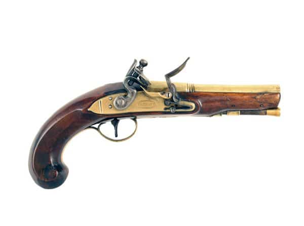 A Flintlock Overcoat Pistol by Bennett, London