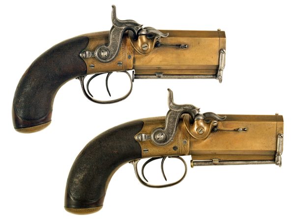 A Cased Pair of Over & Under Pistols - Image 3