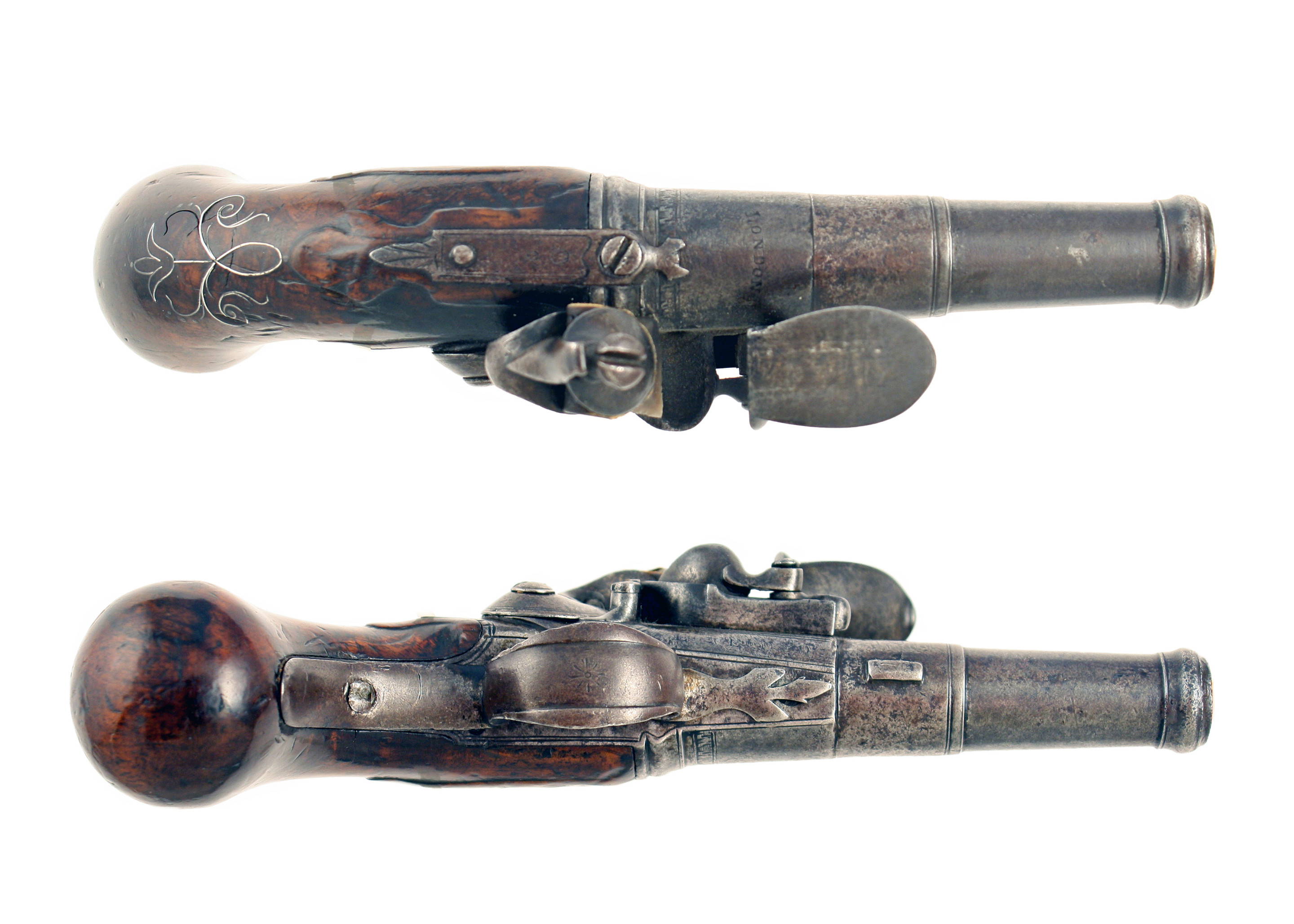 An Early Queen Anne Flintlock Pocket Pistol. - Image 3