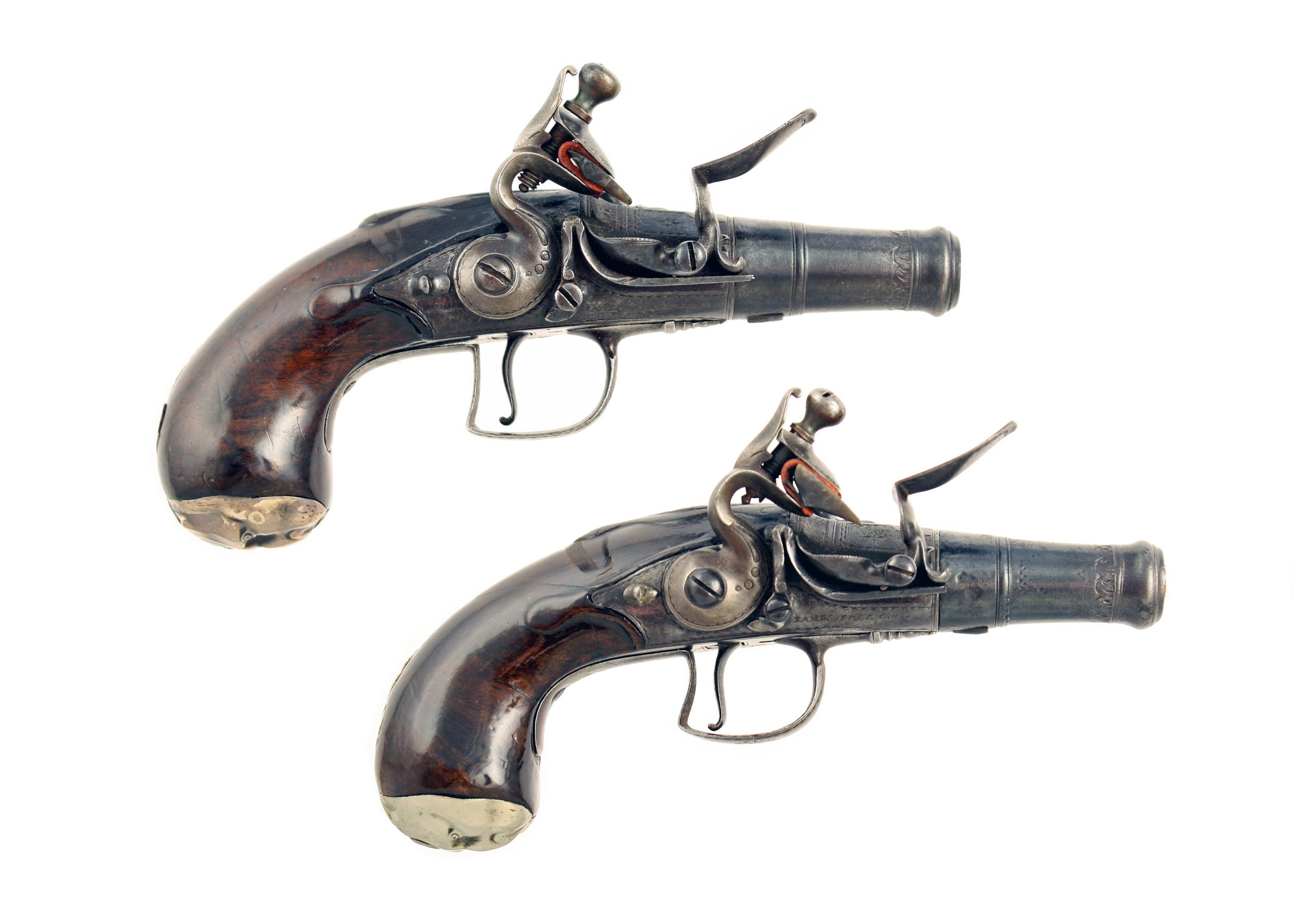 A Pair of Queen Anne Pistols by Freeman