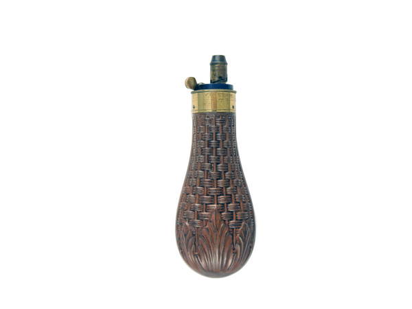 A Superb Basket Weave Powder Flask by Dixon & Sons.
