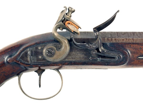 A Flintlock Officers Pistol by J&W Richards - Image 2