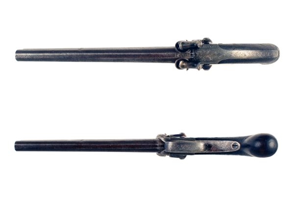 A Percussion Over and Under Pistol - Image 2